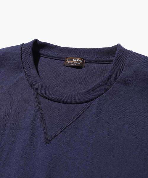 MR.OLIVE（ミスターオリーブ）の「12/1 EMERALD HEAVY WEIGHT PLAINSTITCH / SQUEEZING HEM T-SHIRT（Tシャツ/カットソー・メンズ・ネイビー/オフホワイト/ブラック/グリーン・MEDIUM/LARGE/SMALL）」の12枚目の写真