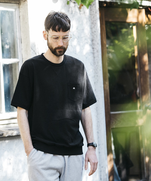 MR.OLIVE（ミスターオリーブ）の「12/1 EMERALD HEAVY WEIGHT PLAINSTITCH / SQUEEZING HEM T-SHIRT（Tシャツ/カットソー・メンズ・ネイビー/オフホワイト/ブラック/グリーン・MEDIUM/LARGE/SMALL）」の16枚目の写真