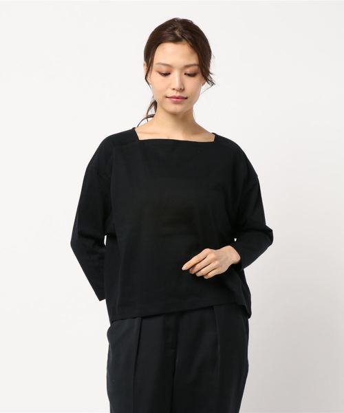 AMERICAN HOLIC（アメリカンホリック）の「スクエアネックプルオーバー1（Tシャツ/カットソー・レディース・オフホワイト/ブラック/ブラック系その他4/その他7/ブルー系その他2・FREE）」の3枚目の写真