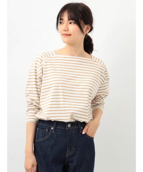 AMERICAN HOLIC（アメリカンホリック）の「スクエアネックプルオーバー1（Tシャツ/カットソー・レディース・オフホワイト/ブラック/ブラック系その他4/その他7/ブルー系その他2・FREE）」の5枚目の写真