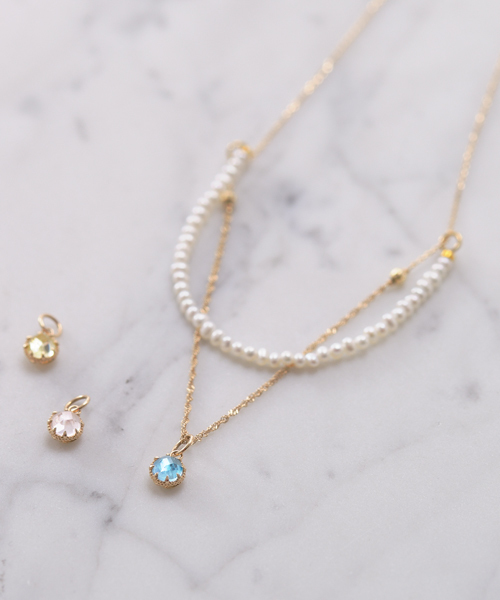 agete アガット クロスモチーフネックレ K10 0.03ctス K10