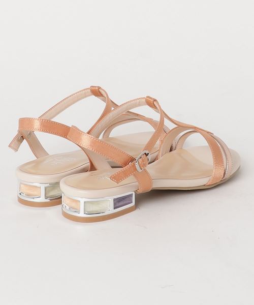 JELLY BEANS（ジェリービーンズ）の「Tストラップヒールコンシャスサンダル(204-2392)JELLY BEANS(ジェリービーンズ)（サンダル・レディース・ブラック/ネイビー/ピンク/イエロー・LL/S/M/L）」の5枚目の写真