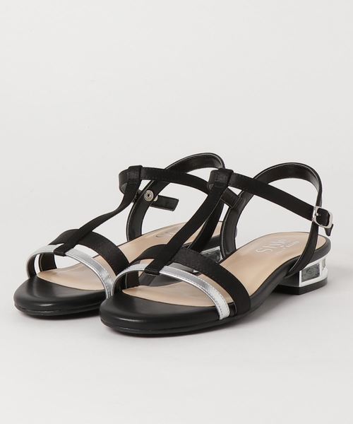 JELLY BEANS（ジェリービーンズ）の「Tストラップヒールコンシャスサンダル(204-2392)JELLY BEANS(ジェリービーンズ)（サンダル・レディース・ブラック/ネイビー/ピンク/イエロー・LL/S/M/L）」の7枚目の写真