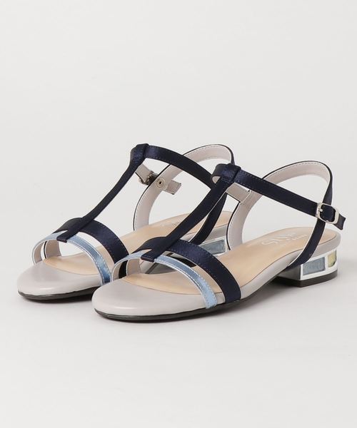 JELLY BEANS（ジェリービーンズ）の「Tストラップヒールコンシャスサンダル(204-2392)JELLY BEANS(ジェリービーンズ)（サンダル・レディース・ブラック/ネイビー/ピンク/イエロー・LL/S/M/L）」の8枚目の写真