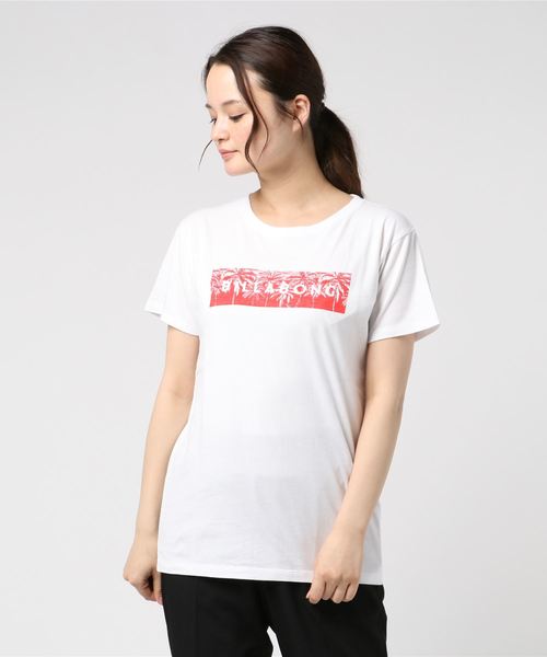 BILLABONG(ビラボン)の「半袖Tシャツ BILLABONG AJ013-223(Tシャツ/カットソー・レディース・レッド/イエロー/ミント・M/L)」の1枚目の写真