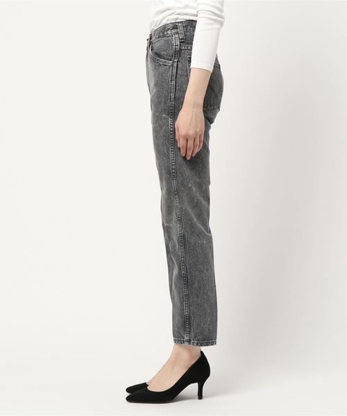 Wrangler(ラングラー)の「【Wrangler/ラングラー】Collegiate Cut Jean/スリムストレートデニムパンツ(デニムパンツ・レディース・ブラック・X-SMALL)」の2枚目の写真