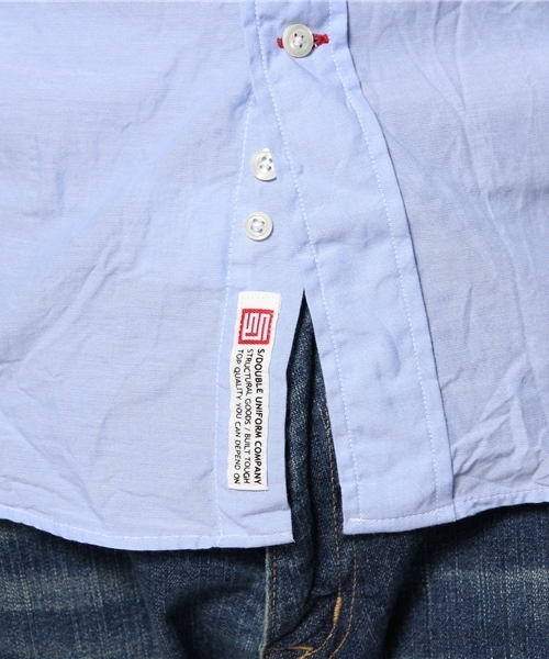 BEAMS（ビームス）の「○S/DOUBLE / CLASSIC OX SHIRT（シャツ/ブラウス・メンズ・ホワイト/ブルー・MEDIUM/LARGE/SMALL）」の3枚目の写真