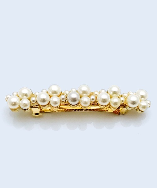 florist（フローリスト）の「ランダムビジューバレッタ（バレッタ/ヘアクリップ・レディース・ネイビー/クリア/ホワイト系その他2/ホワイト系その他3/イエロー・FREE）」の2枚目の写真