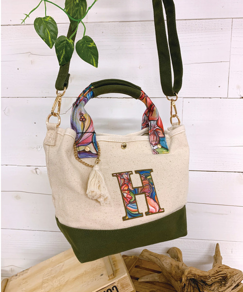 Colleen Wilcox（コリーンウィルコックス）の「Colleen Wilcox/コリーン ウィルコックス トート イニシャルBAG 1119S31209-016（トートバッグ・レディース・A/M/R/S/H/K/J・FREE）」の16枚目の写真