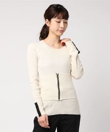 【muller of yoshiokubo】Rib knit w/ 2 way warmer