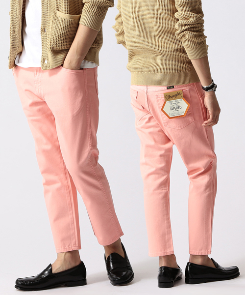 BEAMS(ビームス)の「○wrangler×BEAMS / 別注 カラー クロップドパンツ(その他パンツ・メンズ・グリーン/ブルー/ピンク・29/31/33)」の3枚目の写真