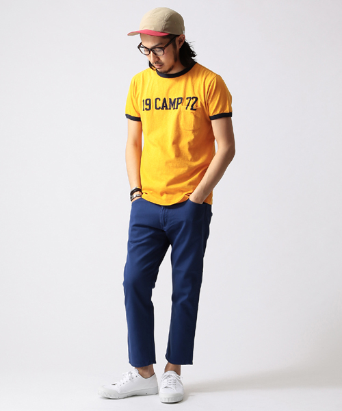 BEAMS(ビームス)の「○wrangler×BEAMS / 別注 カラー クロップドパンツ(その他パンツ・メンズ・グリーン/ブルー/ピンク・29/31/33)」の9枚目の写真