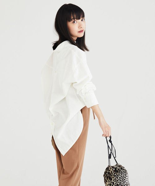 fredy repit（フレディレピ）の「後ろボタンシャツ（シャツ/ブラウス・レディース・ネイビー/オフホワイト・38/36）」の2枚目の写真