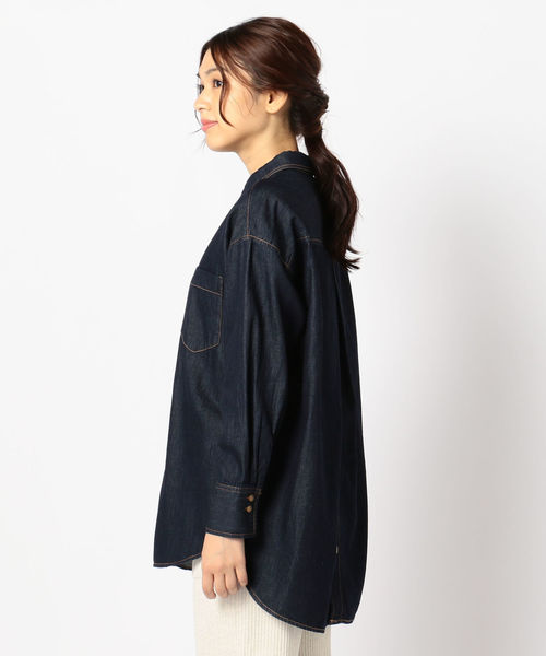 fredy repit（フレディレピ）の「後ろボタンシャツ（シャツ/ブラウス・レディース・ネイビー/オフホワイト・38/36）」の18枚目の写真