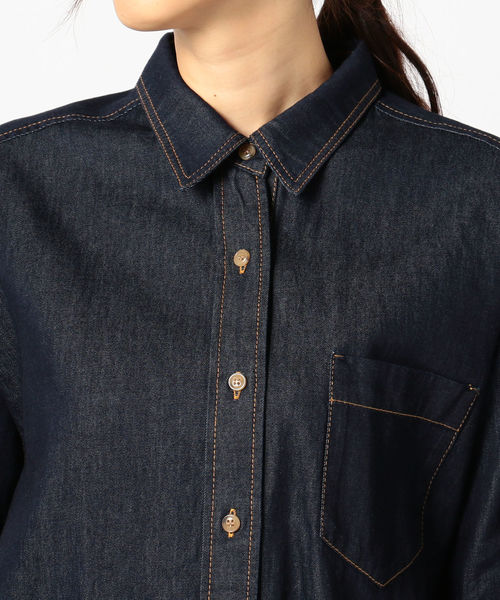 fredy repit（フレディレピ）の「後ろボタンシャツ（シャツ/ブラウス・レディース・ネイビー/オフホワイト・38/36）」の20枚目の写真