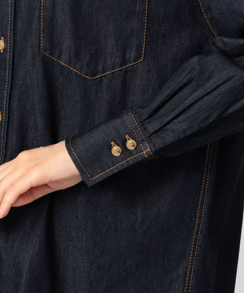 fredy repit（フレディレピ）の「後ろボタンシャツ（シャツ/ブラウス・レディース・ネイビー/オフホワイト・38/36）」の21枚目の写真