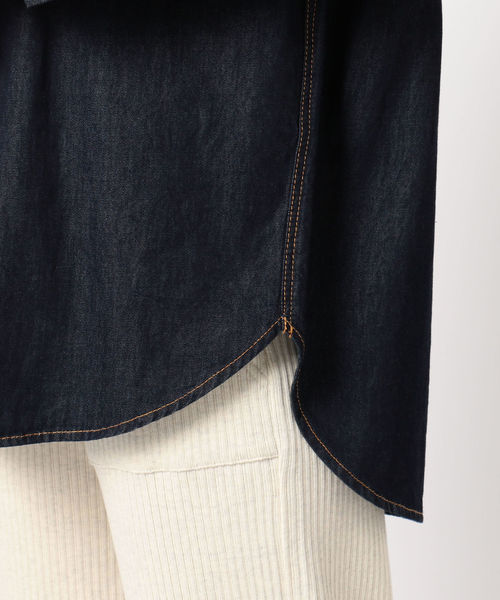 fredy repit（フレディレピ）の「後ろボタンシャツ（シャツ/ブラウス・レディース・ネイビー/オフホワイト・38/36）」の5枚目の写真