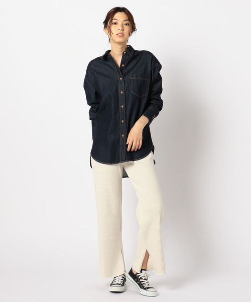 fredy repit（フレディレピ）の「後ろボタンシャツ（シャツ/ブラウス・レディース・ネイビー/オフホワイト・38/36）」の10枚目の写真