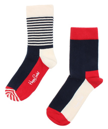 Happy Socks | STRIPE HARF & 3color 2ｐ ソックス KSH02-068(ソックス/靴下)