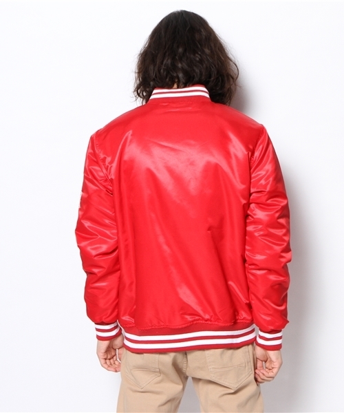 Champion（チャンピオン）の「WEGO/Championスタジャン（スタジャン・メンズ・ブラック/レッド・MEDIUM/LARGE）」の9枚目の写真