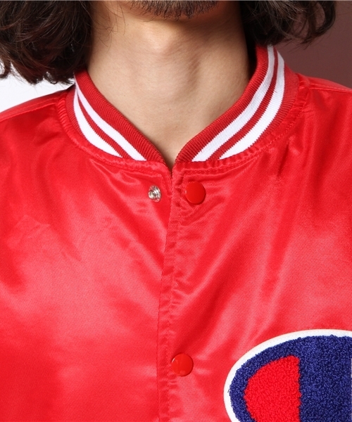 Champion（チャンピオン）の「WEGO/Championスタジャン（スタジャン・メンズ・ブラック/レッド・MEDIUM/LARGE）」の11枚目の写真