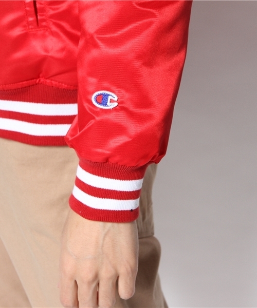 Champion（チャンピオン）の「WEGO/Championスタジャン（スタジャン・メンズ・ブラック/レッド・MEDIUM/LARGE）」の13枚目の写真