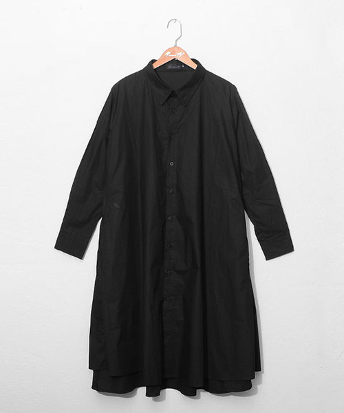 MinoriTY（マイノリティ）の「【MinoriTY】フレアロングシャツ 長袖シャツ ビッグシルエット スプリングコート コートシャツ（シャツ/ブラウス・メンズ・ブラック/ベージュ/カーキ/ホワイト/カーキ系/ブラック系/グレー系・M/L）」の10枚目の写真