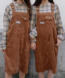 PairPair | ワッペン付コーデュロイジャンスカ(ワンピース)