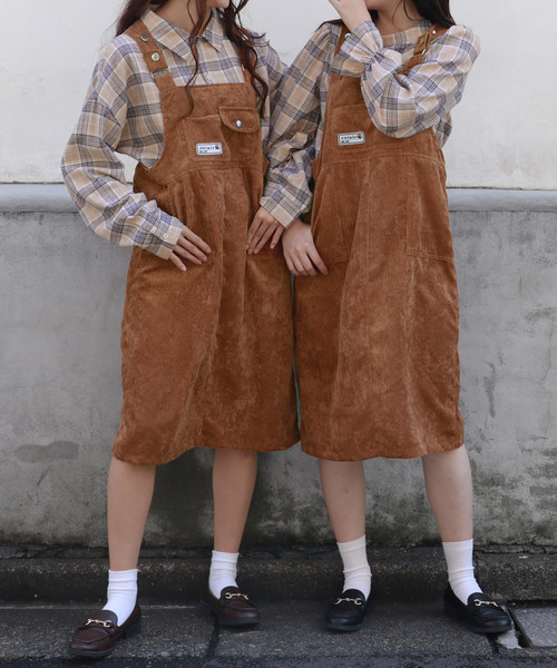 PairPair（ペアペア）の「ワッペン付コーデュロイジャンスカ（ワンピース・レディース・ライトグリーン/アイボリー/ブラウン系その他・FREE）」の19枚目の写真