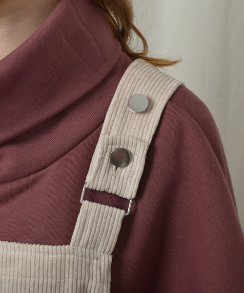 PairPair（ペアペア）の「ワッペン付コーデュロイジャンスカ（ワンピース・レディース・ライトグリーン/アイボリー/ブラウン系その他・FREE）」の11枚目の写真