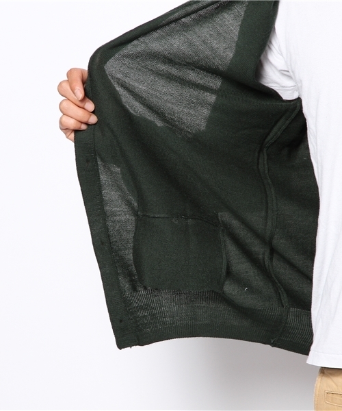 BEAMS（ビームス）の「◎BEAMS / アクリル Vネックカーディガン（カーディガン/ボレロ・メンズ・ネイビー/グリーン/ワイン/ブラック・LARGE/MEDIUM/SMALL）」の8枚目の写真