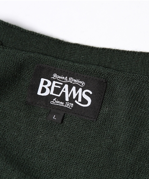 BEAMS（ビームス）の「◎BEAMS / アクリル Vネックカーディガン（カーディガン/ボレロ・メンズ・ネイビー/グリーン/ワイン/ブラック・LARGE/MEDIUM/SMALL）」の12枚目の写真