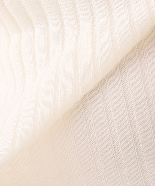 SLOBE IENA（スローブイエナ）の「ウォッシャブルウールハイゲージリブクルーネックプルオーバー◆（ニット/セーター・レディース・ブラック/ベージュ/ブルー/アイボリー・FREE）」の14枚目の写真