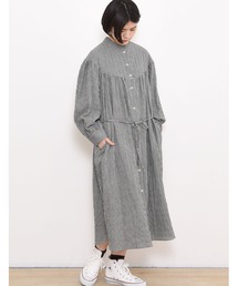 POU DOU DOU | ラウンドヨークシャツワンピース(ワンピース)