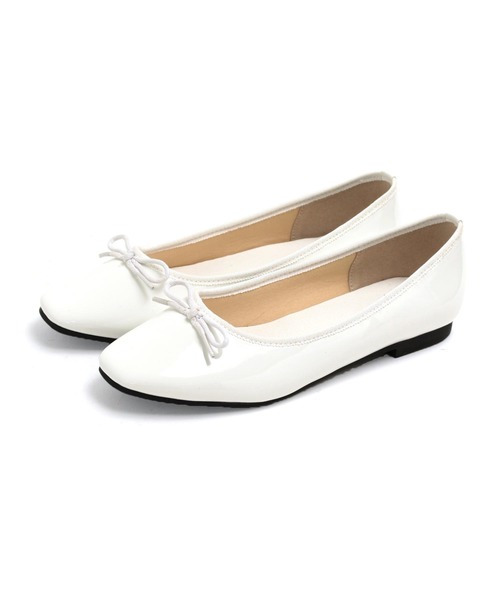 SOROTTO（ソロット）の「【晴雨兼用】スクエアトゥバレエシューズ レインパンプス（レインシューズ・レディース・グレー/ホワイト/マスタード/レッド/ブラウン/ブラック・23.0cm/23.5cm/24.0cm/24.5cm/25.0cm/25.5cm/22.0cm/22.5cm）」の12枚目の写真