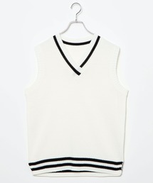 DING | DING/ラインニットベスト(ベスト)