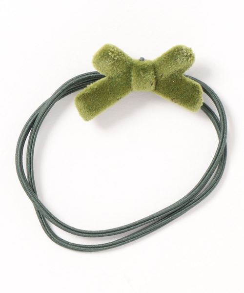 Fun & Daily（ファンアンドデイリー）の「F&D : スモールリボンヘアゴム（ヘアゴム・レディース・グレー/ブラウン/グリーン/ピンク/オレンジ・FREE）」の6枚目の写真