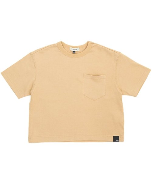 F.O.U(エフオーユー)の「/ワイドTシャツ(Tシャツ/カットソー・キッズ・ブラック/ベージュ/グリーン/ブルー・140/130/120/100/110)」の3枚目の写真