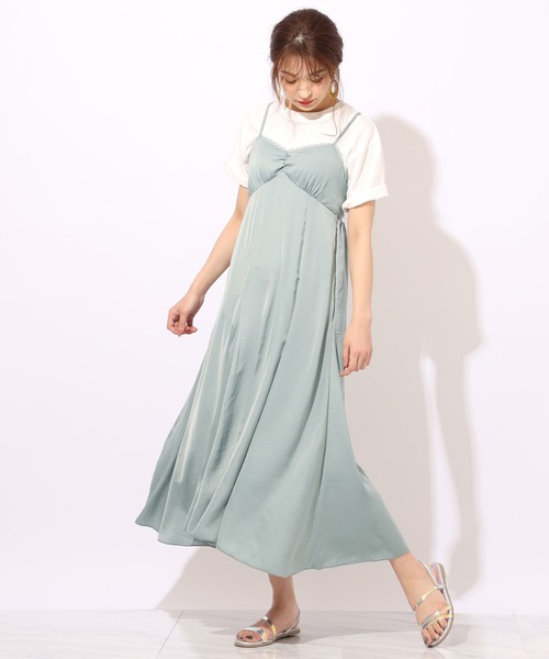 one after another NICE CLAUP(ワンアフターアナザーナイスクラップ)の「バックプリントハンバーガーT(Tシャツ/カットソー・レディース・オフホワイト/ホワイト系その他/スミクロ/サックスブルー・FREE)」の6枚目の写真