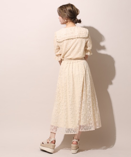 one after another NICE CLAUP（ワンアフターアナザーナイスクラップ）の「セーラーダブルボタンフリルブラウス（シャツ/ブラウス・レディース・オフホワイト/アイボリー/ブラック系その他/ベージュ系その他・FREE）」の16枚目の写真