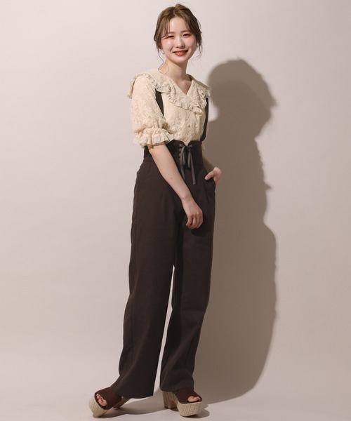 one after another NICE CLAUP（ワンアフターアナザーナイスクラップ）の「セーラーダブルボタンフリルブラウス（シャツ/ブラウス・レディース・オフホワイト/アイボリー/ブラック系その他/ベージュ系その他・FREE）」の19枚目の写真