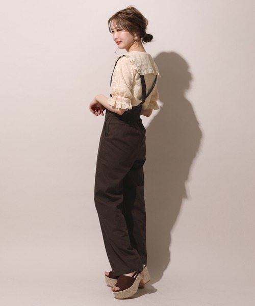 one after another NICE CLAUP（ワンアフターアナザーナイスクラップ）の「セーラーダブルボタンフリルブラウス（シャツ/ブラウス・レディース・オフホワイト/アイボリー/ブラック系その他/ベージュ系その他・FREE）」の20枚目の写真