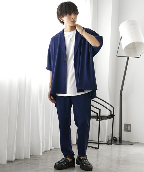 MinoriTY（マイノリティ）の「【MinoriTY】ワイドパンツ テーパードパンツ とろみ素材 メンズ【セットアップ対象商品あり】（スラックス・メンズ・ベージュ/グレー/ブラウン/ライトブルーグレー/チャコール/グレイッシュベージュ/チャコールグレー/ライトベージュ/ダークブルー/ダークグリーン・M/L/S）」の14枚目の写真