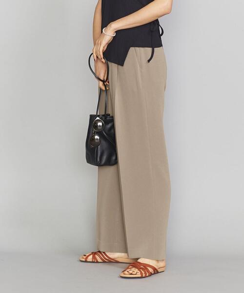 BEAUTY&YOUTH UNITED ARROWS（ビューティーアンドユースユナイテッドアローズ）の「BY ジョーゼットタックワイドパンツ2 -ウォッシャブル- о（その他パンツ・レディース・ダークグレー/モカ/ナチュラル・LARGE/MEDIUM/SMALL）」の19枚目の写真