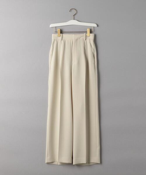 BEAUTY&YOUTH UNITED ARROWS（ビューティーアンドユースユナイテッドアローズ）の「BY ジョーゼットタックワイドパンツ2 -ウォッシャブル- о（その他パンツ・レディース・ダークグレー/モカ/ナチュラル・LARGE/MEDIUM/SMALL）」の16枚目の写真