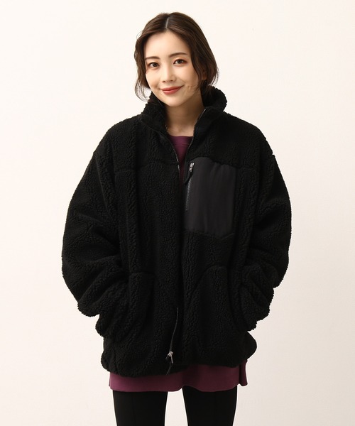 JUNRED（ジュンレッド）の「ボアフリーススタンドブルゾン（ブルゾン・メンズ・ホワイト/ブラック/ベージュ・FREE/M/L）」の16枚目の写真