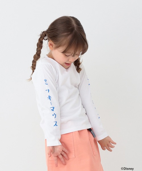 セール B Ming By Beams Disney ミッキーマウス ロングスリーブ Tシャツ 80 150cm Tシャツ カットソー B Ming By Beams ビーミングバイビームス のファッション通販 Zozotown