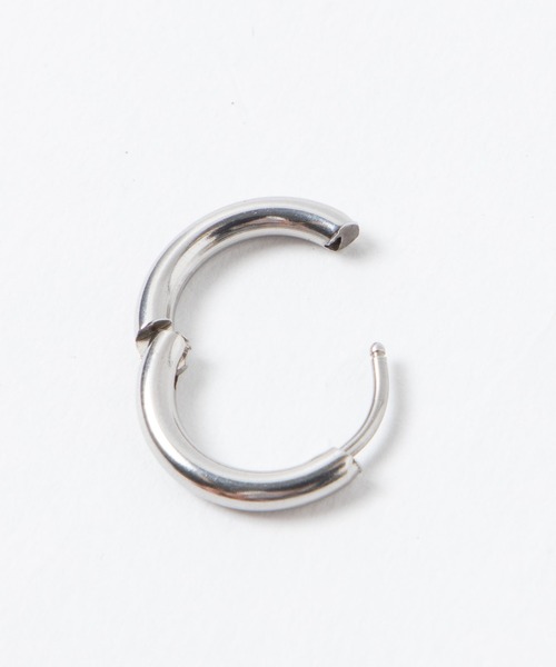WEGO(ウィゴー)の「WEGO/ステンレスフープピアス(ピアス(両耳用)・メンズ・シルバー・MEDIUM/SMALL/LARGE)」の2枚目の写真