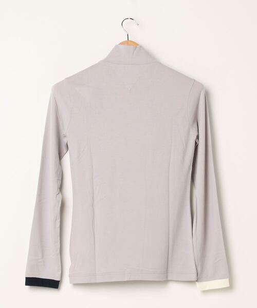 TOMMY HILFIGER GOLF（トミー ヒルフィガー ゴルフ）の「[トミー ヒルフィガー ゴルフ] ロゴ　ストレッチ　タートル　ネック（Tシャツ/カットソー・レディース・ホワイト/マスタード/グレー/ネイビー/レッド/ピンク・LL/L/M/S）」の11枚目の写真