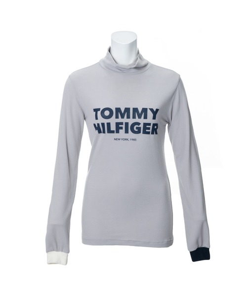 TOMMY HILFIGER GOLF（トミー ヒルフィガー ゴルフ）の「[トミー ヒルフィガー ゴルフ] ロゴ　ストレッチ　タートル　ネック（Tシャツ/カットソー・レディース・ホワイト/マスタード/グレー/ネイビー/レッド/ピンク・LL/L/M/S）」の3枚目の写真